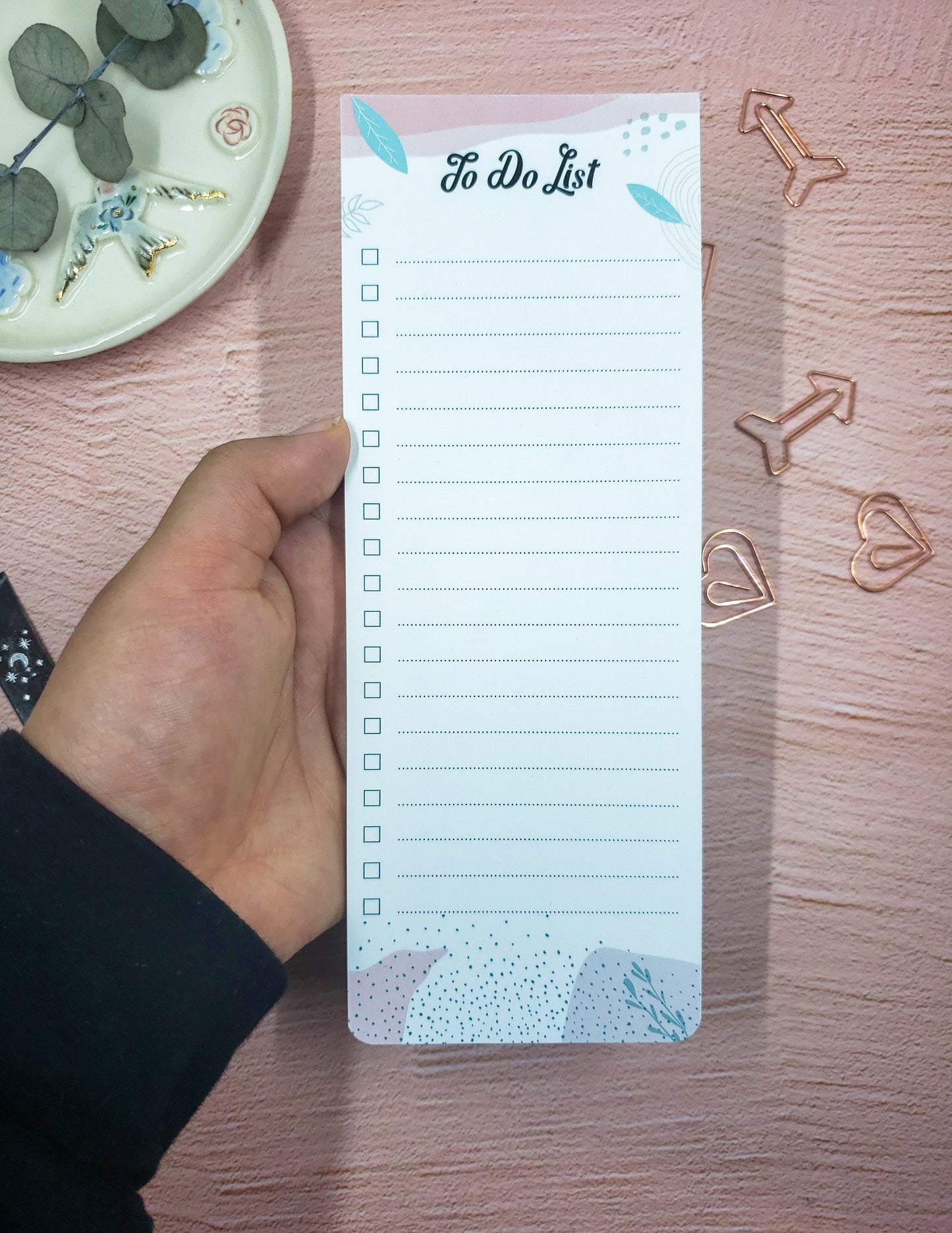 Leafy To do List Notepad | Checklist | Daily Planner | Memopad | 50 Sheets