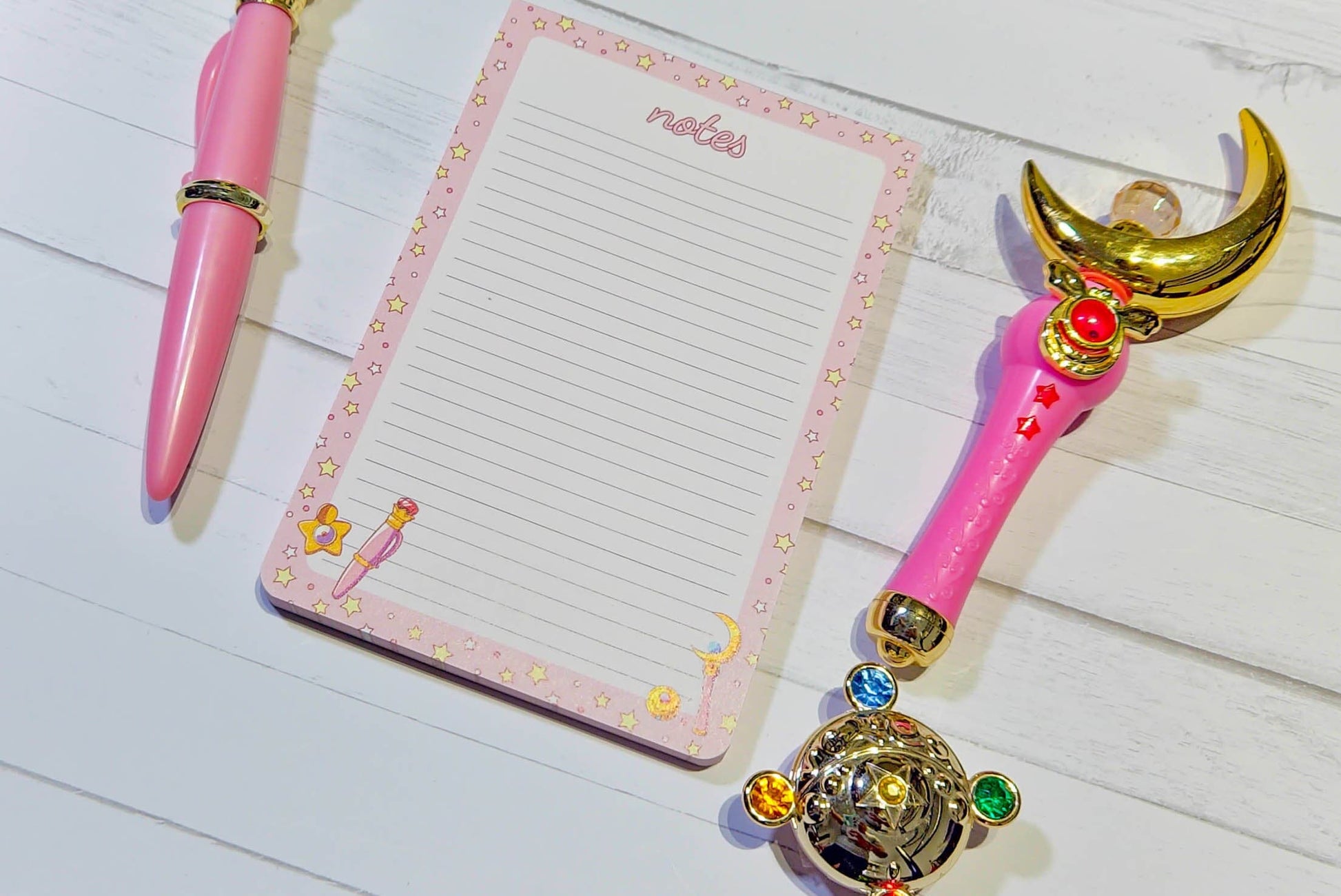 Oopsies S-Grade Magical Girl Moon Memo Notepad | Memopad | Kawaii Stationery | 50 Sheets