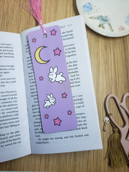 Magical Girl Bunnies Bookmarks with tassels | Double-Sided