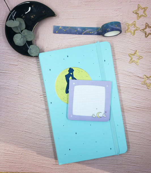 Magical Girl Moonie Bunny Memo Sticky Notes | Usagi Kawaii Notes | 50 Sheets