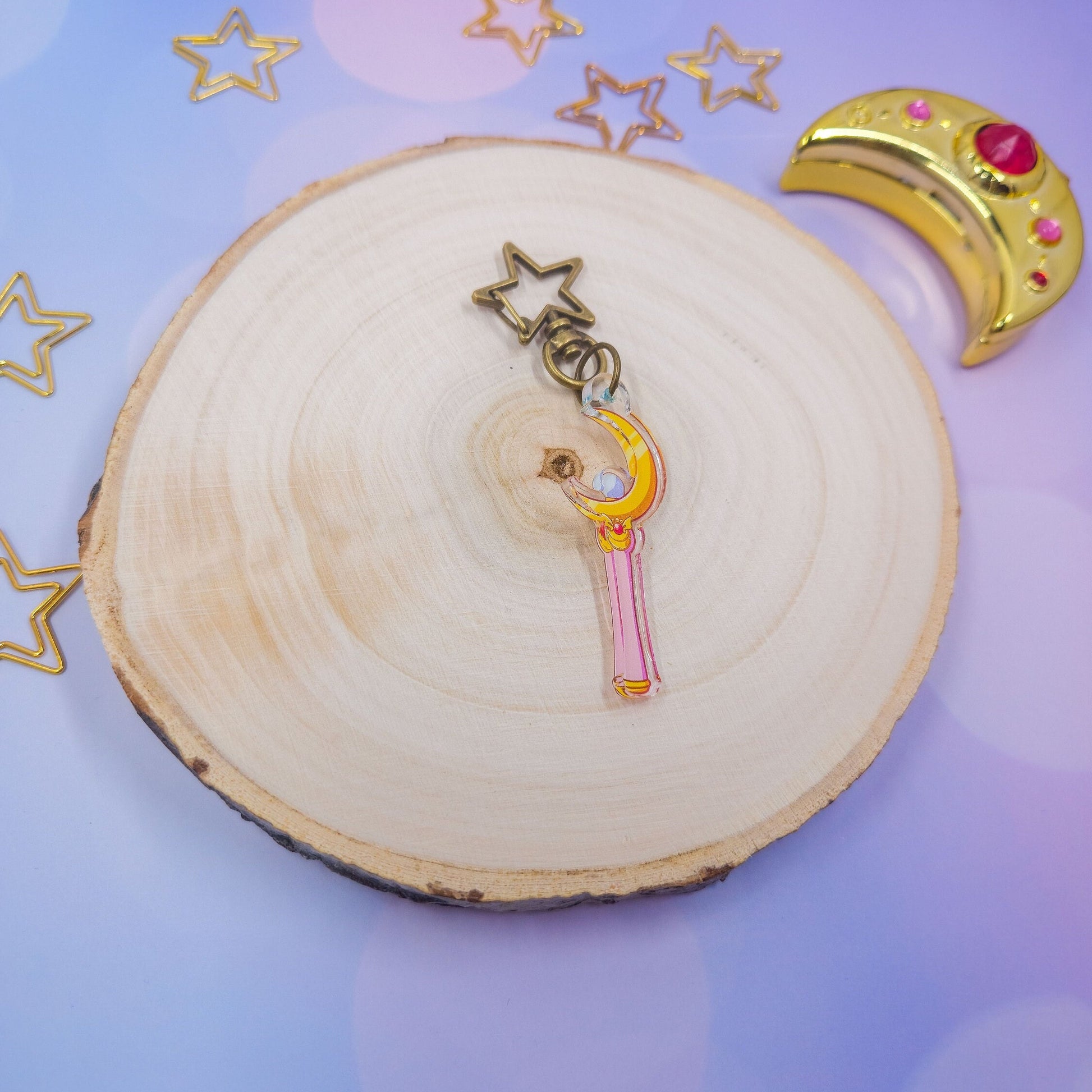 Moon Stick Keychain | Magical Girl Moonie