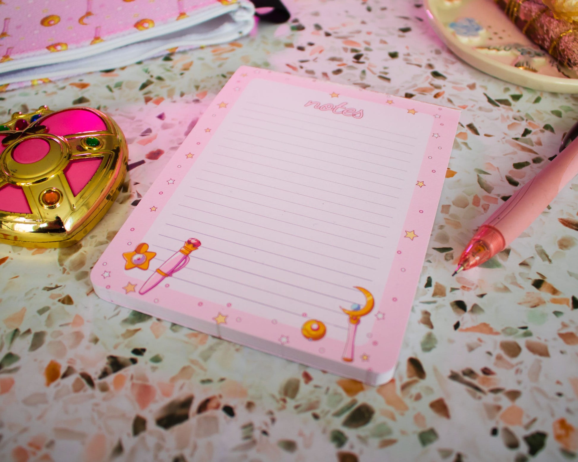 Magical Girl Moonie Memo Notes Notepad | Memopad | 50 Sheets
